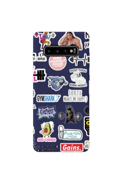 Other Samsung S10 Mixed up 2 Dark blue Colored Silicone TPU Θήκη