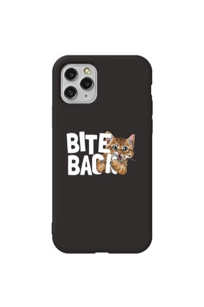 Other Apple iPhone 11 Pro bitte back cat Black Colored Silicone TPU Θήκη