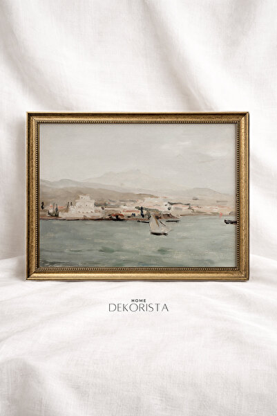HOME DEKORİSTA Vintage CAMSIZ doğa manzarası tablo, poster, sanatsal baskı, s...