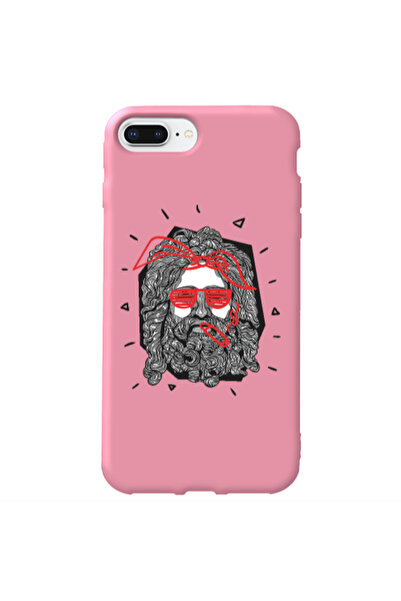 Other Apple iPhone 7 Plus Cool glasses Pink Colored Silicone TPU Θήκη