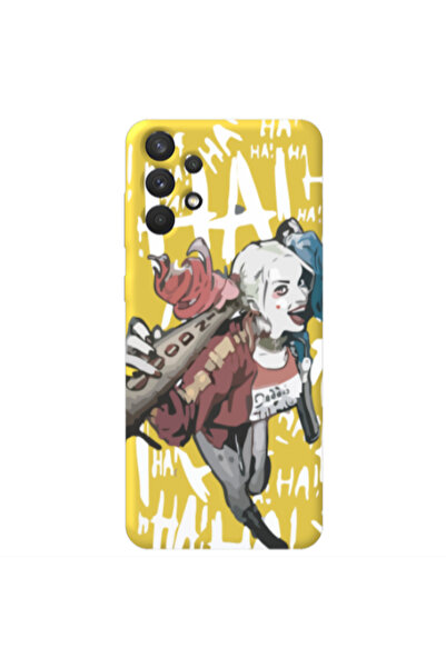 Other Samsung A32 4G Ha Ha Ha Yellow Colored Silicone TPU Θήκη