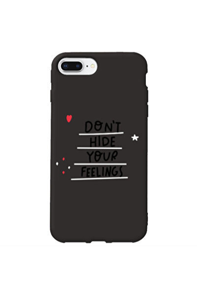 Other Apple iPhone 7 Plus Dont Hide Your Feelings Black Colored Silicone TPU ...