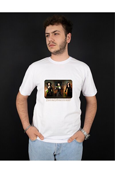 Krays تي شيرت مطبوع عليه نص شعرة شيبنيم فره - تي شيرت قطني بتصميم خاص من ملاب...