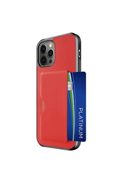 Dux Ducis Θήκη Πλάτης Σειράς Pocard για iPhone 12 Pro Max - Κόκκινο
