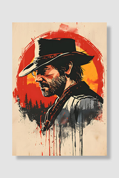 Luna Marissa Poster Red Dead Redemption, profil Artura, poster igre Red Sun F...