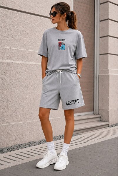 orwen life est. 2022 Unisex Casual Oversize T-Shirt & Shorts Set Concept Printed