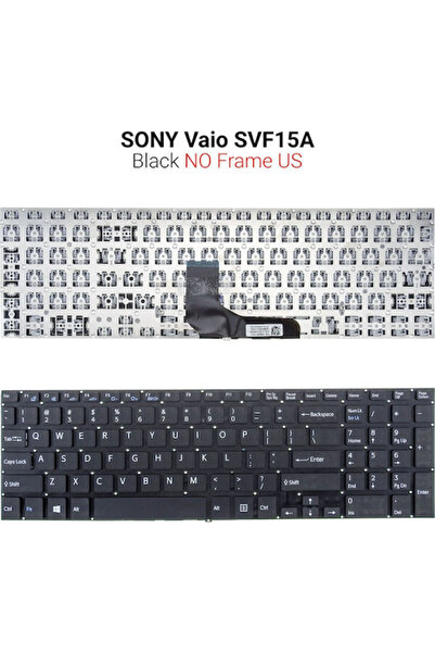 OEM Πληκτρολόγιο φορητού υπολογιστή για Vaio SVF15A χωρίς πλαίσιο και διάταξη...