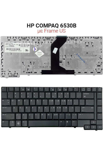 HP Πληκτρολόγιο φορητού υπολογιστή για COMPAQ 6530B και αγγλική (ΗΠΑ) διάταξη...