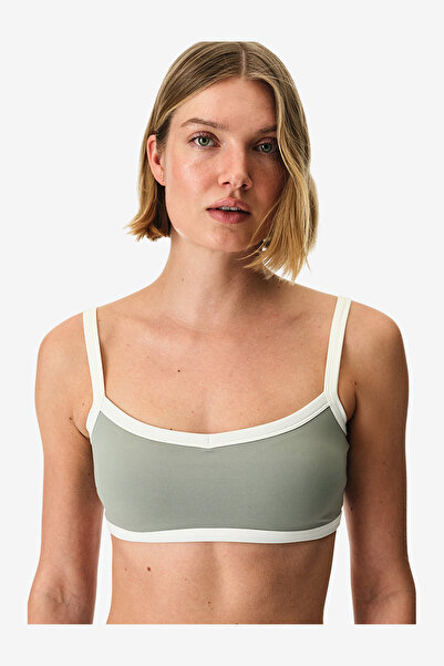Penti Women Light Cover Contrast Binding Sports Grey Top