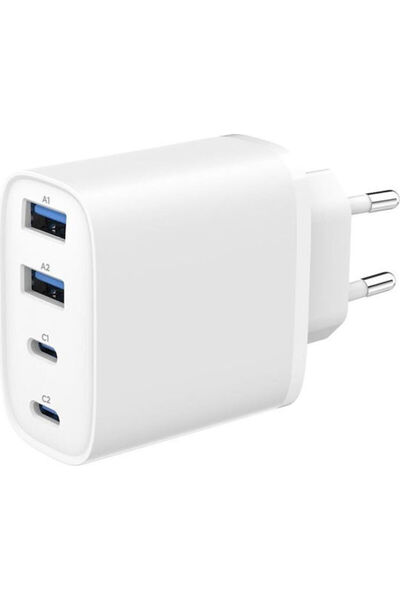 Gembird Φορτιστής τοίχου GaN χωρίς καλώδιο με 2 θύρες USB-A και 2 θύρες USB-C...