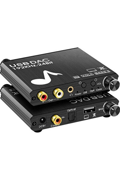 Andowl Μετατροπέας Q-DA5 Ομοαξονικός / Toslink / USB-A θηλυκό σε RCA θηλυκό 1...