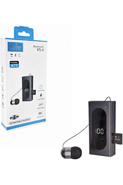 OEM K77 Ενδοωτικό Ακουστικό Bluetooth Handsfree με Μικρόφωνο Πέτου