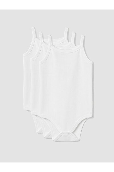 LC Waikiki Esvab • Modern & Stylish Baby Girl Snap-On Bodysuit 3-Piece Set
