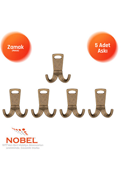 Nobel Seylan Askı, Metal Vestiyer Askısı, Antik Sari, Duvar ve Dolap Askılığı...