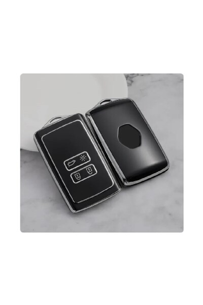 KeyRoN Renault Clio 5 Megane 4 Compatible Austural Card Model Key Case Black ...