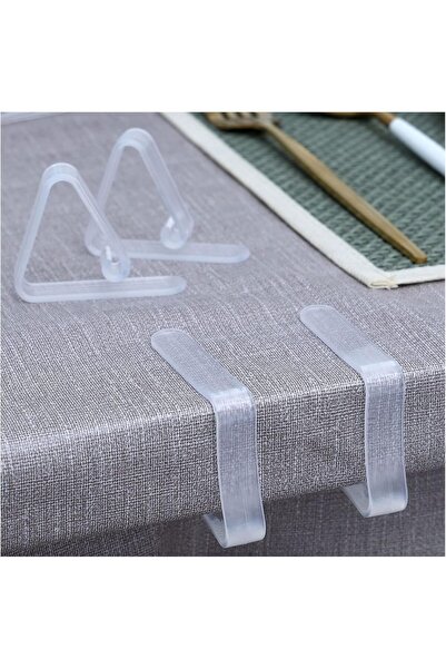 Arabest 16-Piece Clear Plastic Tablecloth Clips,Transparent Table Cloth Hold ...