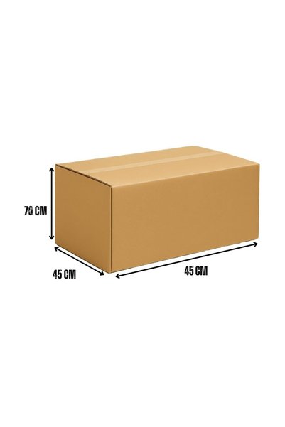 AMSUA Extra Large Heavy Duty Moving Boxes – Pack of 5 | 45x45x70 cm | 5-Ply Double Wall Corrugated Cartons | 30 KG Capacity | Free Strong Tape 70 Yards | Ideal for House Shifting, Storage & Shipping