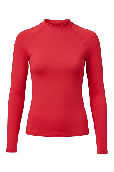 Donnita Women's Long Sleeve Swimwear Swimmer Top - Sun Uv Protective Rash Guard