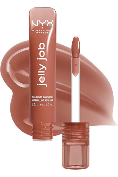 NYX Professional Makeup Jelly Job, Full-Bodied Shine Gloss, Lip-Smoothing Shi...