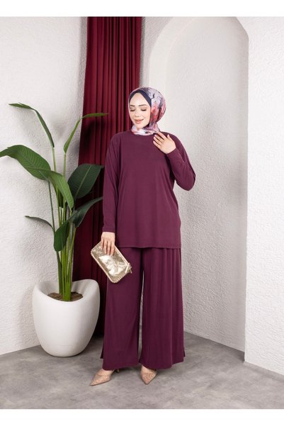MODAMÜNASİP Set de pantaloni din Modal Tencel