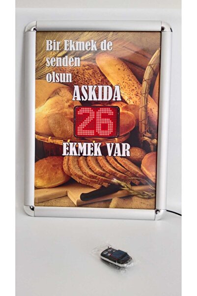 VALERM ASKIDA EKMEK ELEKTRONİK LED SAYAC PANOSU (MODEL2)