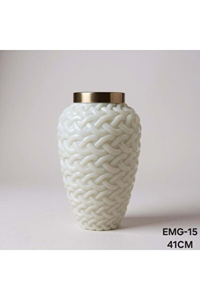 konak alışveriş Konak Emg.15.Bl - Glass Vase 41 cm Bal