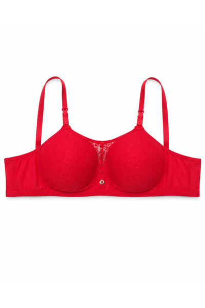 Generic Women's Padded Underwire Bra Floral Print Dusty Mauve | Adjustable St...