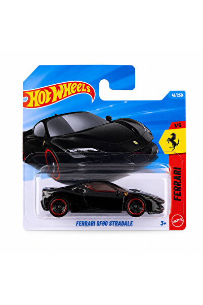 HOT WHEELS Ferrari SF90 Stradale Siyah 1:64 Die-Cast Metal Koleksiyon Oyuncak...