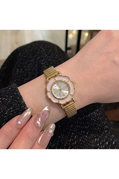 Heda Jewelry Y2K Bloom Saat - Bileğe Göre Ayarlanabilir Çelik Kasa Kadın Saat