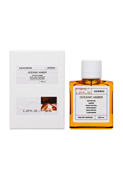 korres Eau de Parfum Ωκεάνια Κεχριμπάρι Ανδρικό Άρωμα 50ml