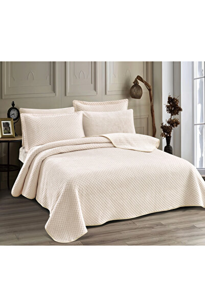 Alhabib bedding Mickey Queen Fur Cream Bedspread Suitable for 160X200 cm Bed,...