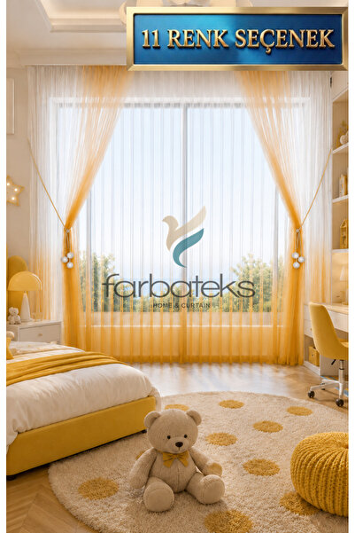 Melon Interior Color Transition Young Room Children's Room Tulle Backdrop Set Tulle Curtain