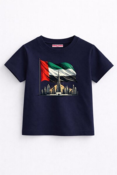 Rabona Fashion Uae Flag & City Kids T-Shirt