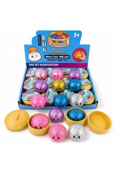 OEM Jucarie Dumpling Squishy Antistres, Fata Zambitoare cu Perle de Apa, rela...