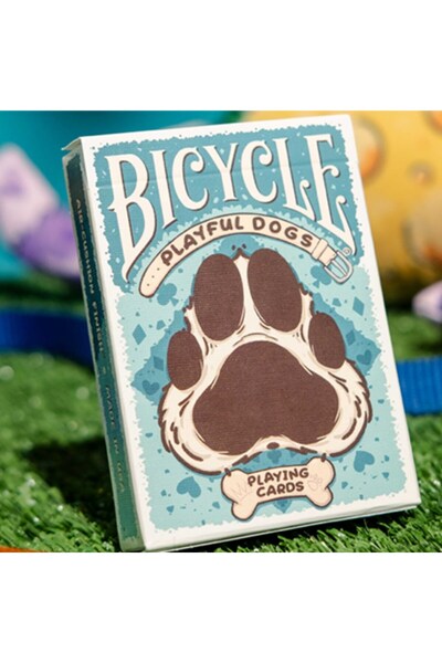 OyuncaklarÜlkesi Bicycle Playful Dogs Premium Playing Cards Limited Edition C...