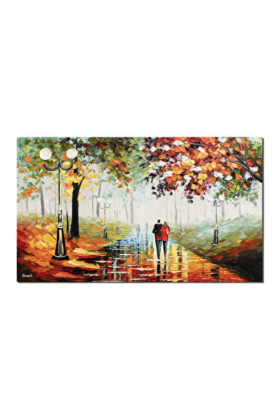 artnova Tablou 3D pereche de indragostiti pictat manual living, dormitor, Imp...