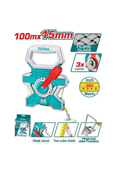 TOTAL Meter Fibre-Bed 100Mx15Mm Tmtf181006 Total