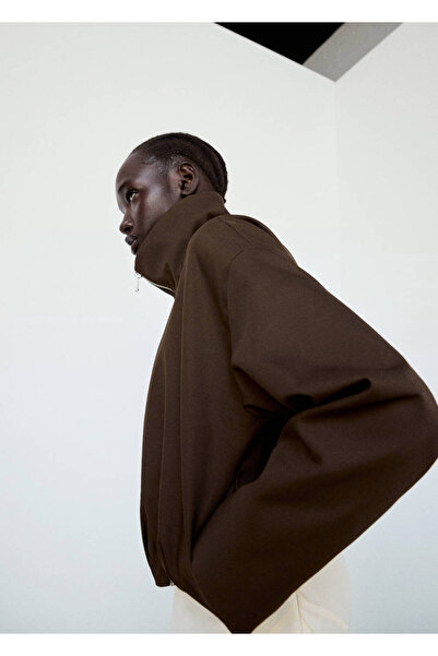 MANGO Woman Huni yaka oversize ceket