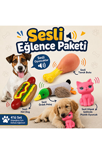 Sesli Eğlenceli Köpek Oyuncağı