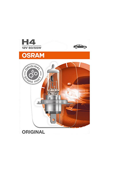 Osram H4 Orijinal Halojen Far Ampulü, Tekli Paket 12V 60/55W, Tek Ampul Made ...