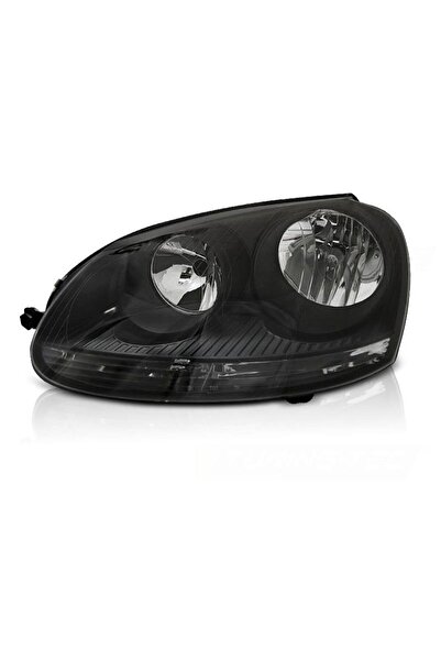 TYC Εμπρός Αριστερός Προβολέας Για Vw Golf V (5) 03-08 Μαύρος GTI H7/H7 Με Μο...