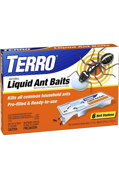 TERRO Liquid Ant Bait 6 Pack - Indoor & Outdoor Ant Killer, Ready-to-Use Ant ...
