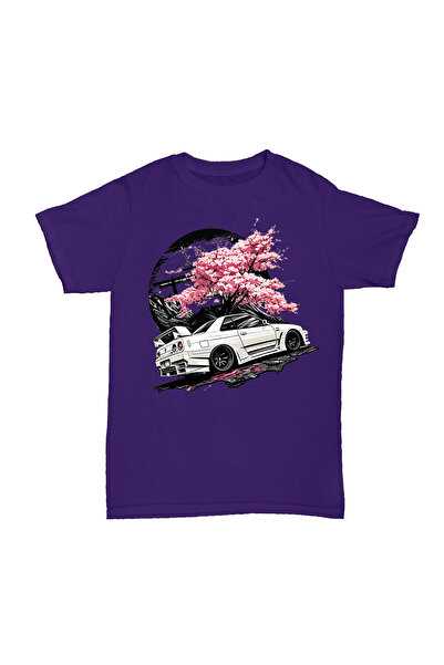 l'eivor Sakura Drift Printed Men's Cotton T-Shirt