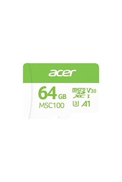 Universal بطاقة Acer MSC100 64GB microSD U3 V30 A1 متوافقة مع كاميرا الحركة و...