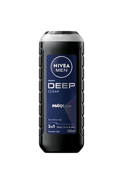 NIVEA Gel de duș 3-în-1 Deep pentru bărbați, 500 ml