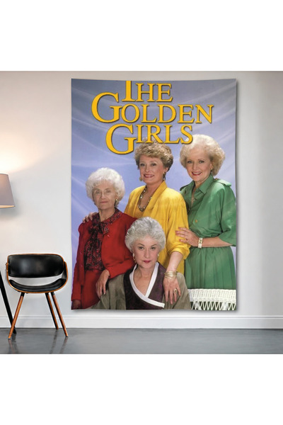 Geek Cultcha The Golden Girls Wall Cloth Wall Tapestry First Quality Satin Fa...