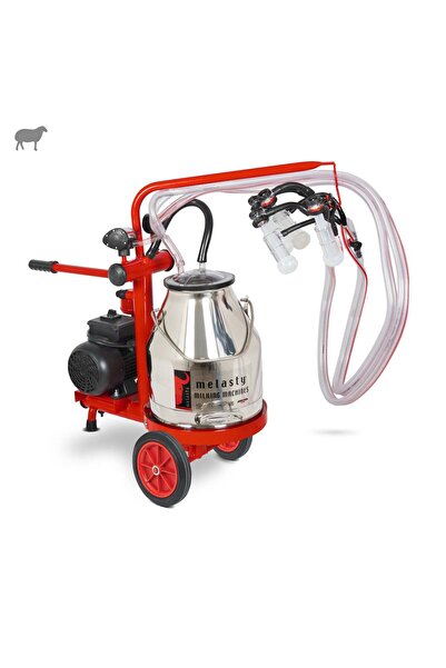 Melasty Ecomini Last Point İkili Koyun Süt Sağma Makinesi (Krom Güğüm-Silikon...