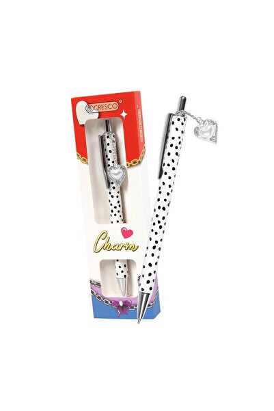 CRESCO Pix Charm cu pandantiv alb inima in etui cadou