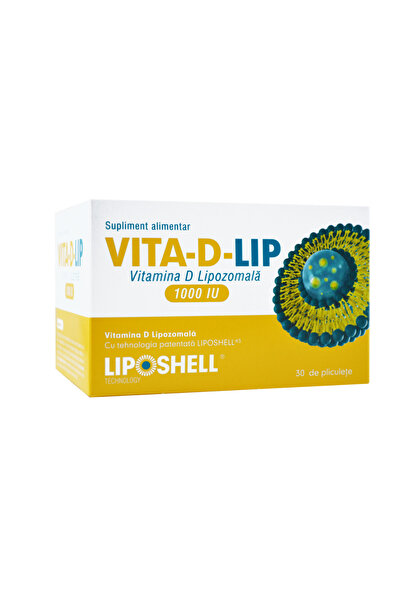 Liposhell Vitamina D Lipozomala 1000UI 30 plicuri