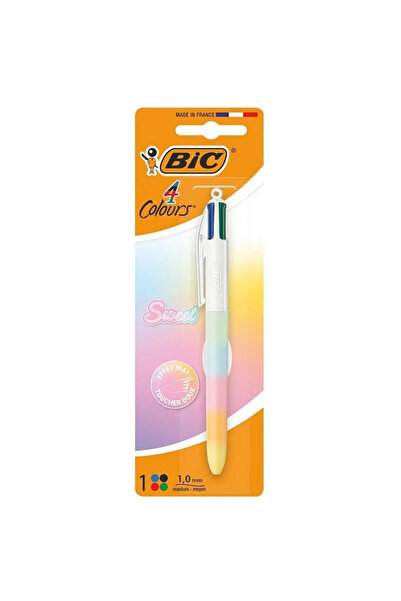 Bic Pix 4 Culori Sweet Pastel, 4 culori, vârf de 1.0 mm, corp pastel mat, Mul...